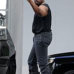 Newly single Kanye West and girlfriend Chaney Jones leave their hotel in Miami and are followed by a pretty blonde who also traveled with them in Miami