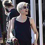 Selma Blair goes to Fred Seagal with her dog in West Hollywood