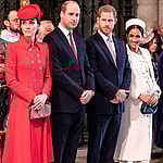 Members of The Royal Family attend the Commonwealth Service on Commonwealth Day, at Westminster Abbey, London, UK, on the 11th March 2019. Picture by Richard Pohle/WPA-Pool. 11 Mar 2019 Pictured: Catherine, Duchess of Cambridge, Kate Middleton, Prince William, Duke of Cambridge, Prince Harry, Duke of Sussex, Meghan Markle, Duchess of Sussex.
