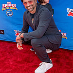 John Stamos and Billy Stamos attend Marvel's Spidey and his Amazing Friends ''Glow Webs Glow'.