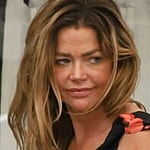 Denise Richards shows fellow Housewives a social media meme after they grab lunch together at the Ivy