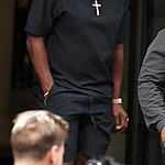 P Diddy leaving the Corinthia hotel