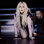 MADONNA Performing at the Sandbox pride Nyc show