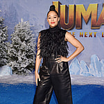 Tia Mowry at "Jumanji: The Next Level" premiere