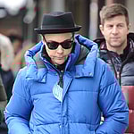 Big Bang Theory apos s Jim Parsons wears a colourful blue jacket and fedora hat at Sundance