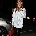 Margot Robbie and Rami Malek at 22 Grosvenor Square after the Premier of there film apos Amsterdam