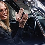 Jennifer Aniston and Jon Hamm filming season 3 of The Morning Show in NYC