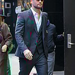 Chris Hemsworth spotted leaving Good Morning America in NYC