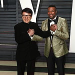 Jackie Chan & Chris Tucker at the 2017 Vanity Fair Oscar Party in Beverly Hills