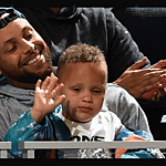 Stephen Curry and son Canon