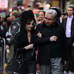 Amy Winehouse biopic Back To Black filming in Soho London with Marisa Abela as Amy and Eddie Marsan as Amy apos s Dad quot Mitch quot