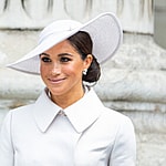 Portrait of Meghan Markle wearing a hat