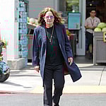 Ozzy Osbourne give two thumbs up while grocery shopping in West Hollywood