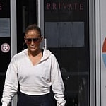 J Lo and A Rod leave the gym in Miami