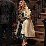 John Corbett and Sarah Jessica Parker are seen on the film set of the apos And Just Like That apos