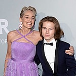 Sharon Stone with son Roan