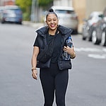 Tia Mowry is all smiles while hitting the gym in L.A.