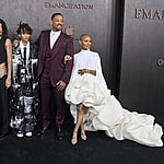 Will Smith, Jada Pinkett Smith and Family(Trey Smith, Willow Smith, Jaden Smith) Attend the "Emancipation" Premiere in Los Angeles