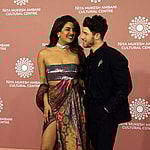 Priyanka Chopra and husband Nick Jonas attend the NMACC Gala in Mumbai, India