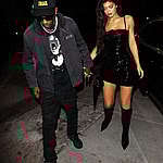 Kylie Jenner and Travis Scott enjoy a date night at Craigs in West Hollywood