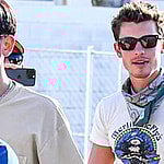 Shawn Mendes looks fashionably cool while attending the Coachella Music amp Arts Festival in Indio CA