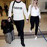 Kim Zolciak and Kroy Biermann arrive at LAX