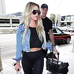 Kim Zolciak arrives at the Los Angeles International Airport