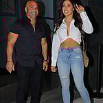 Melissa Gorga and husband Joe Gorga seen arriving at the WWHL studios in New York City