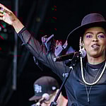 Ms. Lauryn Hill performs on the Pyramid stage at Glastonbury Festival 2019 on Friday 28 June 2019