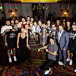 Las Vegas Golden Knights Bring All Three Championship Trophies To Party At Circa