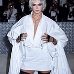 Cara Delevingne at the 2023 Met Gala Celebrating Karl Lagerfeld: A Line of Beauty