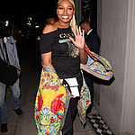 NeNe Leakes and EJ Johnson arrive to Craig apos s restaurant together for dinner