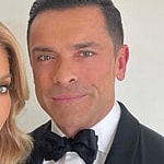 Kelly Ripa and Mark Consuelos close up