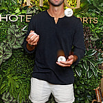 Joey Graziadei at the IHG Hotels & Resorts Suite at the US Open