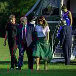 Barron Trump, Donald Trump, Melania Trump, Amalija Knavs, Viktor Knavs