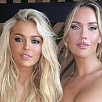 Olivia Dunne and Paige Spiranac pose for the camera.