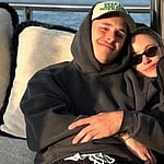 Dalton Gomez and new girlfriend Maika Monroe pose for photo on a boat