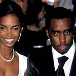 Sean P Diddy Combs And Kim Porter at Mercedes-Benz Fashion Week
