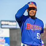 Orelvis Martinez in Buffalo Bisons uniform