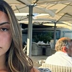 Gabriela Moura strikes a pose for the camera.