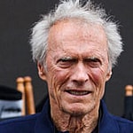 Clint Eastwood pictured on the set of his film Sully in New York City