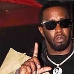 Rap star P Diddy aka Sean Combs seen arriving at Global radio to do an interview to promote his new The Love Album: Off The Grid.