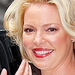 Katherine Heigl waves in the street