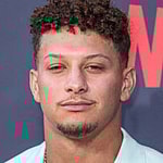 A collage of Patrick Mahomes' father's mugshot and the NFL star