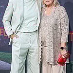 Donna Kelce and Travis Kelce at Los Angeles Premiere Of Netflix's 'Quarterback' Season 1