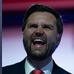 Jennifer Aniston (left) JD Vance (right)