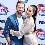 Artem Chigvintsev and Nikki Garcia at FOX's Teen Choice Awards 2019