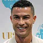 A photo collage of Cristiano Ronaldo and MrBeast