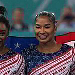 Simone Biles and Jordan Chiles at 2024 Paris Olympics