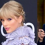 Taylor Swift (left) Kamala Harris (right)